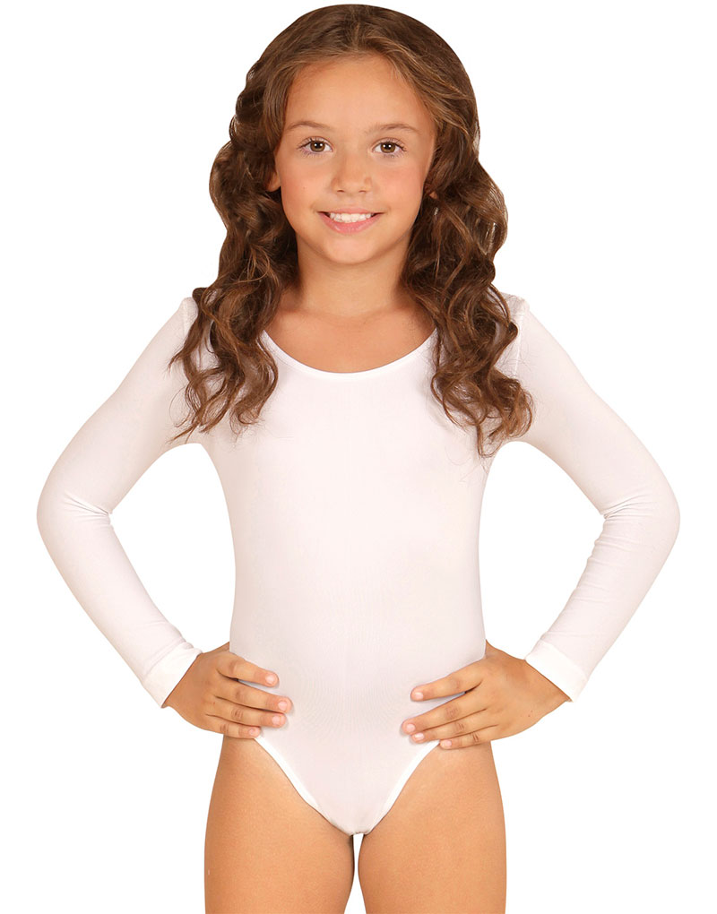 Hvit Body med Lange Ermer til Barn