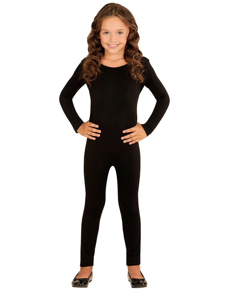 Svart Bodysuit til Barn med Lange Ermer