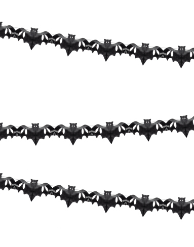 Svart Flaggermus Girlander 3 meter