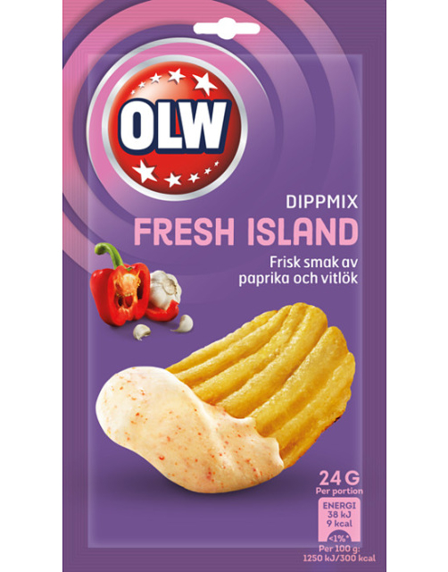 Fresh Island Dipmix 25 g - Frisk smak av paprika og hvitløk