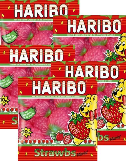 1 stk Haribo Giant Strawbs Gone Mini 16 gram