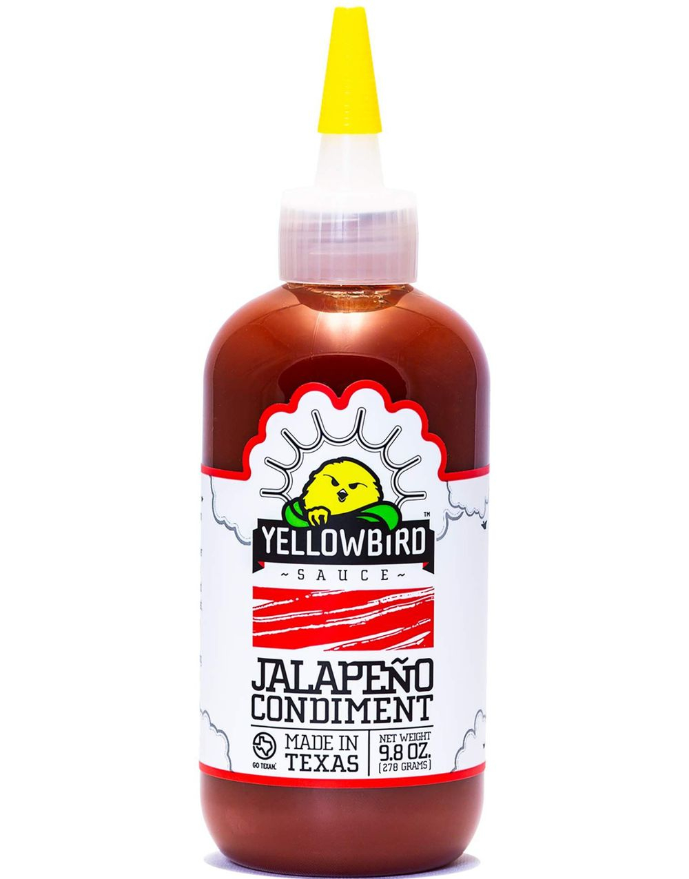 Yellowbird Jalapeno Condiment - Sterk Jalapenosaus med Gulrotbase 278 gram (USA Import)