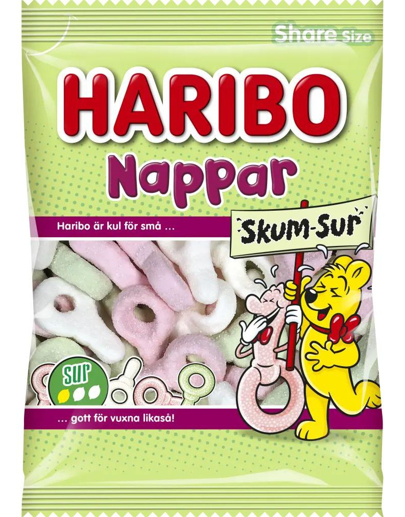 Haribo Sure Skum Smokker 120 gram
