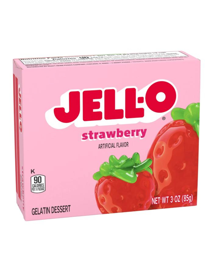 Jell-O Strawberry - Gelé Dessert - 85 g (USA Import)