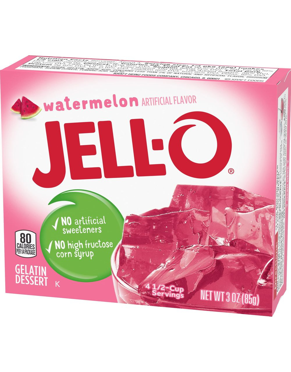 Jell-O Watermelon - Gelé Dessert - 85 g (USA Import)