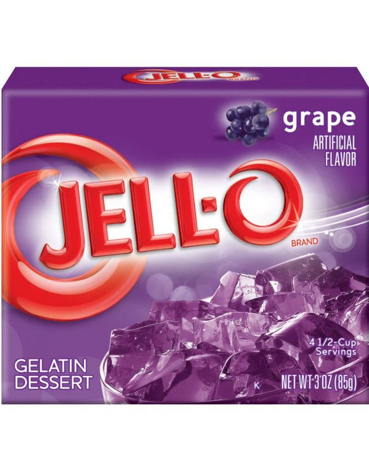 Jell-O Grape - Gelé Dessert - 85 g (USA Import)