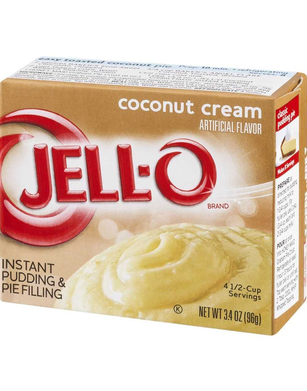 Jell-O Instant Coconut Cream Pudding - 96 g (USA Import)