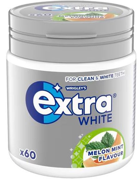 Stor Extra White Melon Mint Tyggegummi Boks 84g