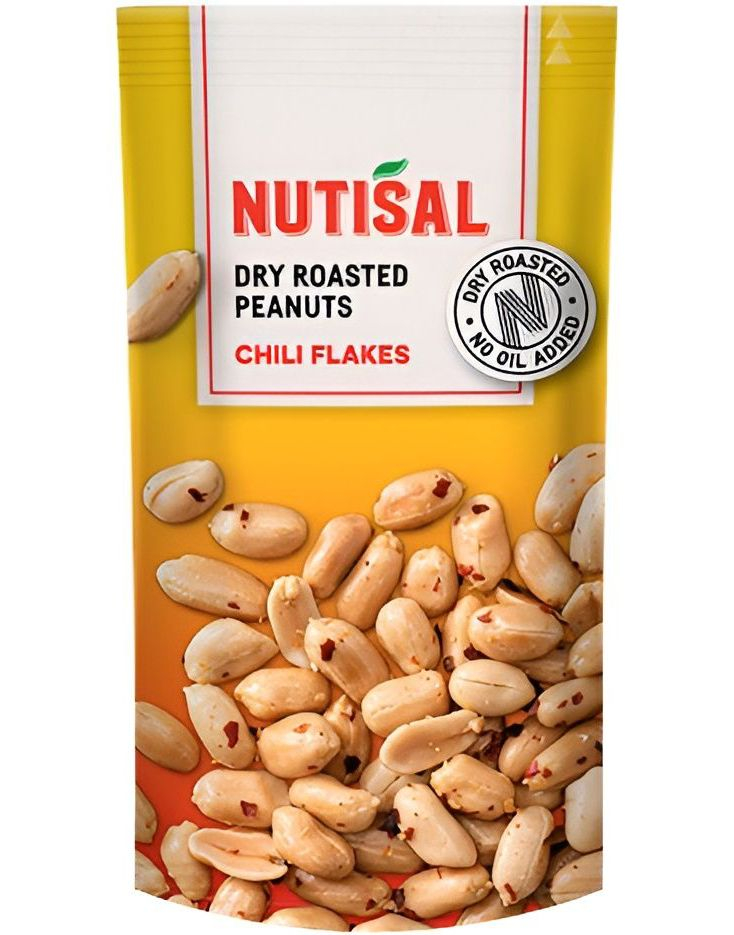 Nutisal Dry Roasted Peanuts Chili - Ristede Peanøtter 60g