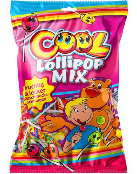 40 stk Cool Lollipop Mix - Pose med Kjærligheter i 6 Smaker 500 gram