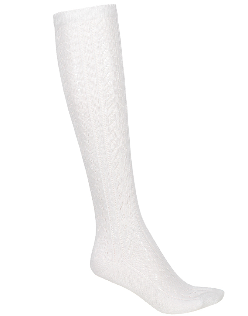 Hvite Oktoberfeststrømper i Bomull