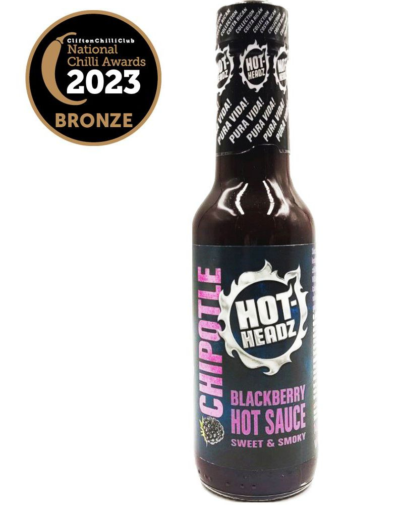 Blackberry Sweet and Smokey Hot Sauce - Søt og Røkt Chipotle Chilisaus med Bjørnebær 148 ml (Costa Rica)