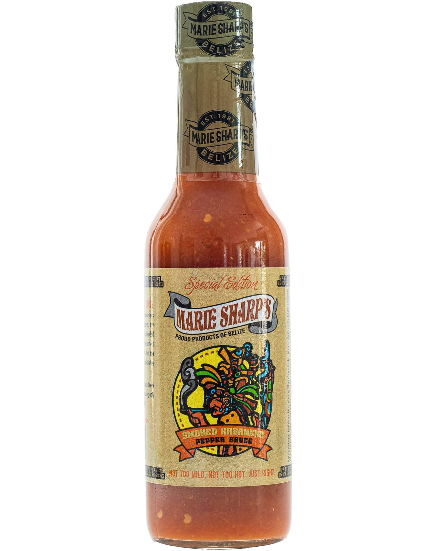 Marie Sharp's Smoked Habanero Pepper Sauce Special Edition - Medium Sterk Habanerosaus med Røkt Smak 148 ml (Belize)