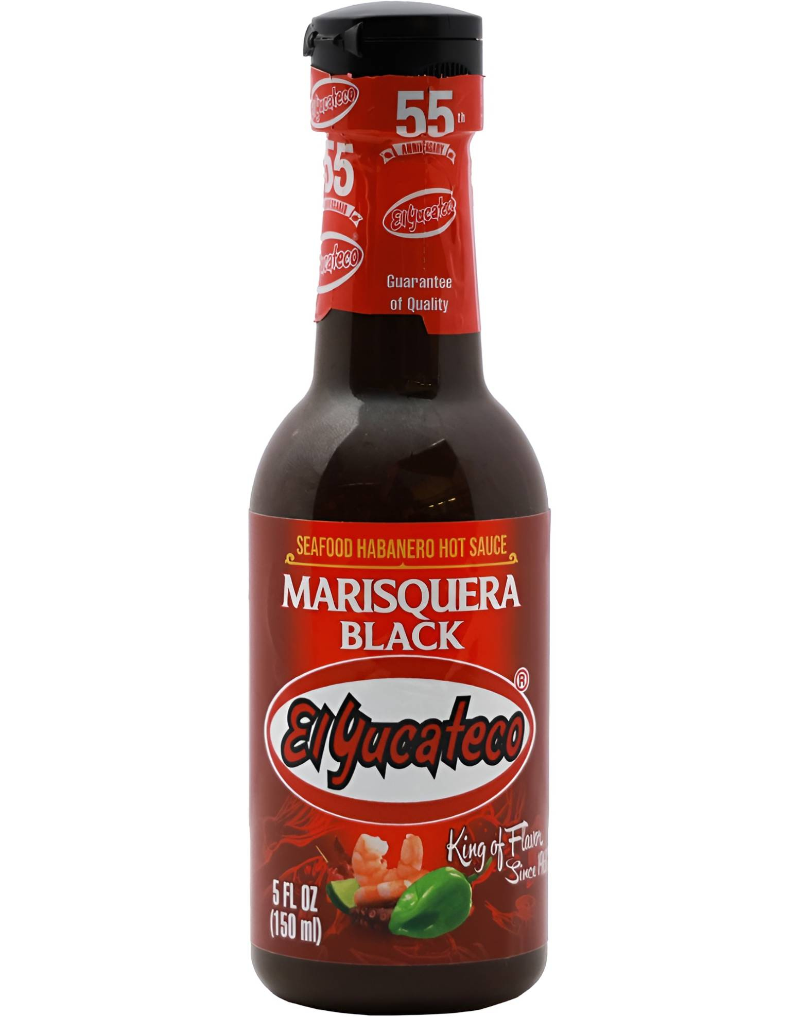 El Yucateco Marisquera Black Hot Sauce - Medium Sterk Umami Chilisaus 150 ml (Mexico)