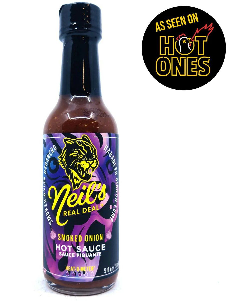 Neil's Real Deal - Smoked Onion Hot Sauce - Sterk Chilisaus med Røkt Løk 148 ml