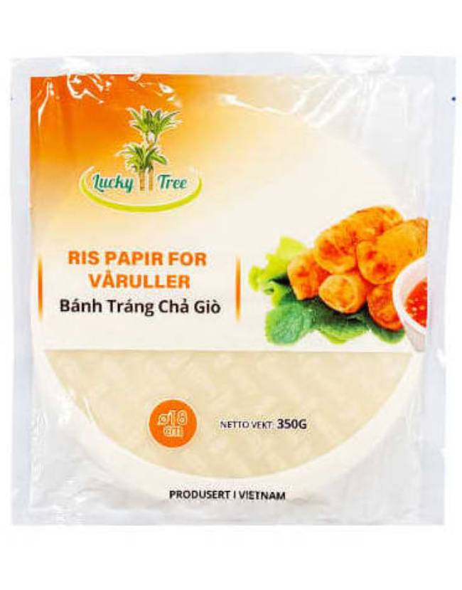 Lucky Tree Runde Rispapir til Vårruller 18 cm 350 gram (Vietnam)
