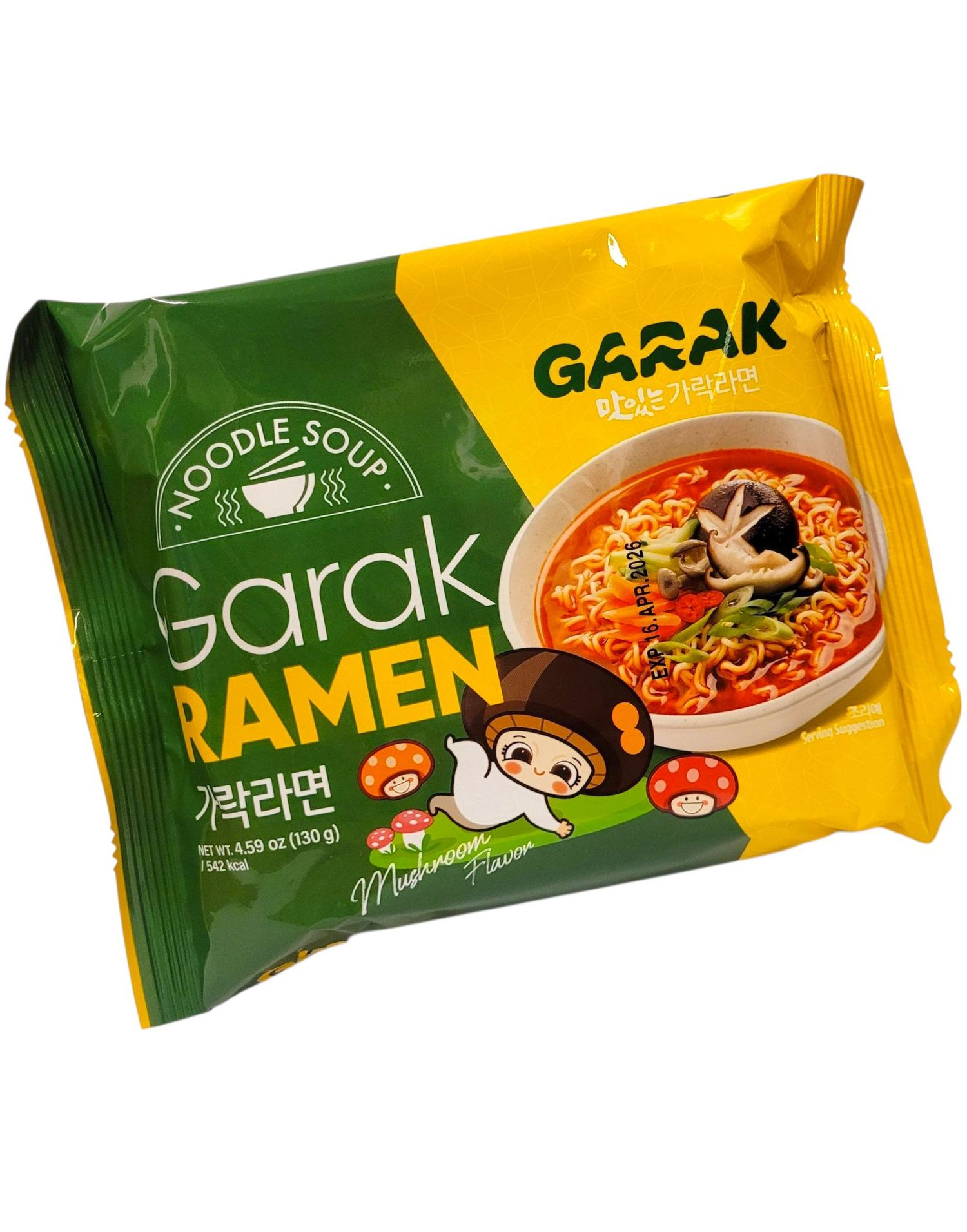 GARAK Mushroom Flavor Ramen 130 gram (Korea Import)