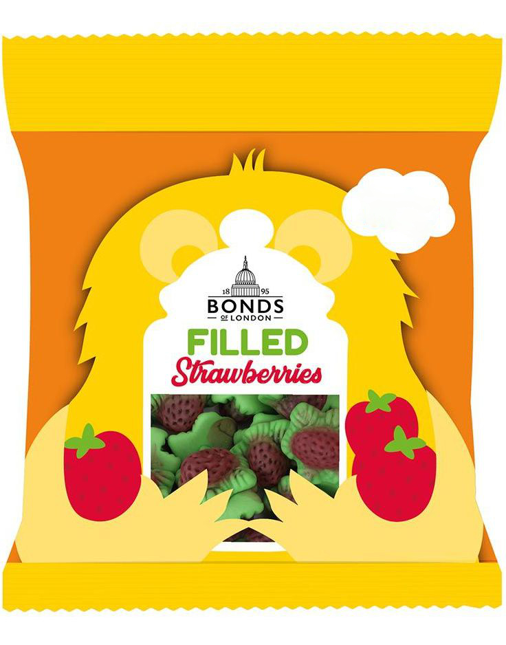 Filled Strawberry - Bonds of London 50 g (UK)