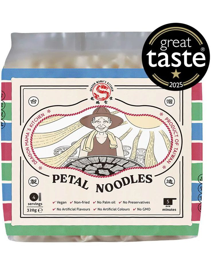 Petal Noodles - Dragon Mama's Kitchen 320 gram (Taiwan)