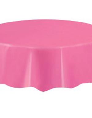 Rosa Rund Plastduk 213 cm