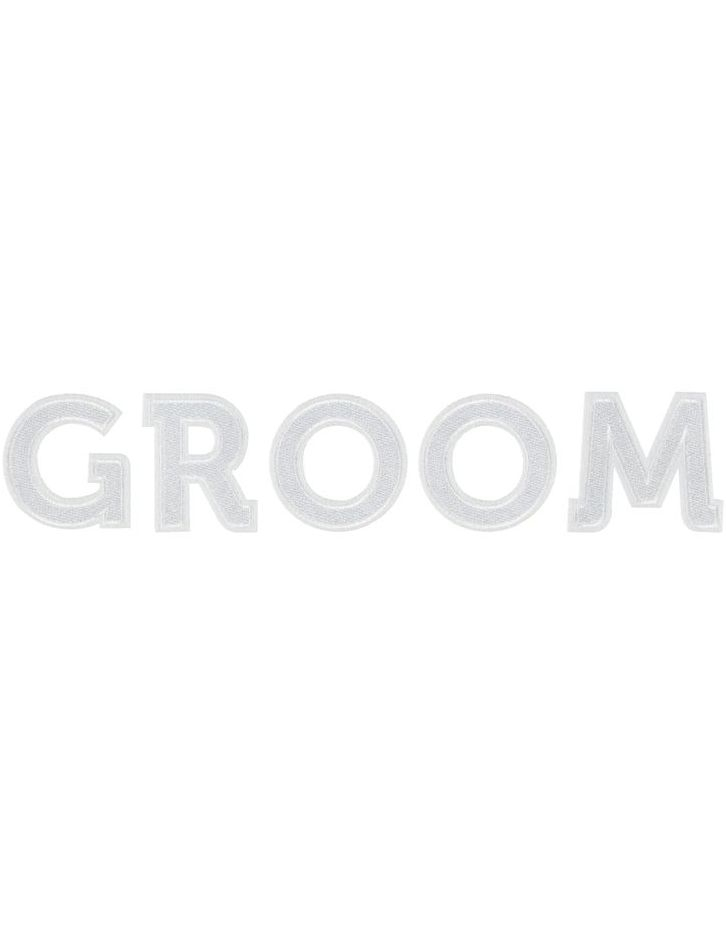 GROOM Hvit Patch