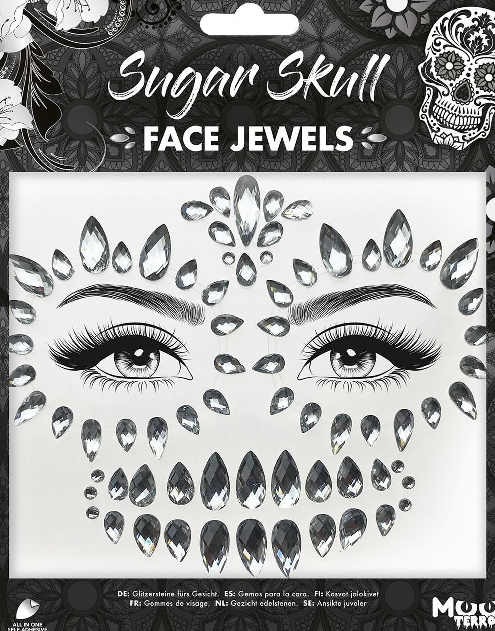 Sugar Skull Ansiktsstener / Smykker