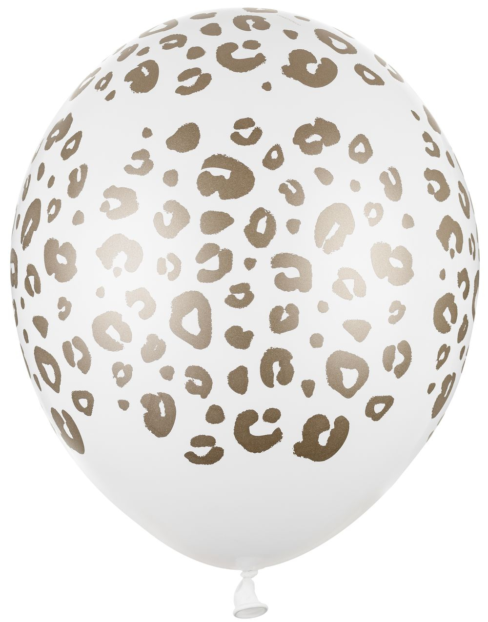 50 stk 30 cm - Hvite Leopard Ballonger