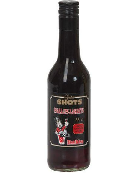 BarKing Hallon Lakrits - Drinkblanding med Bringebær og Lakrissmak i Glassflaske 35 cl