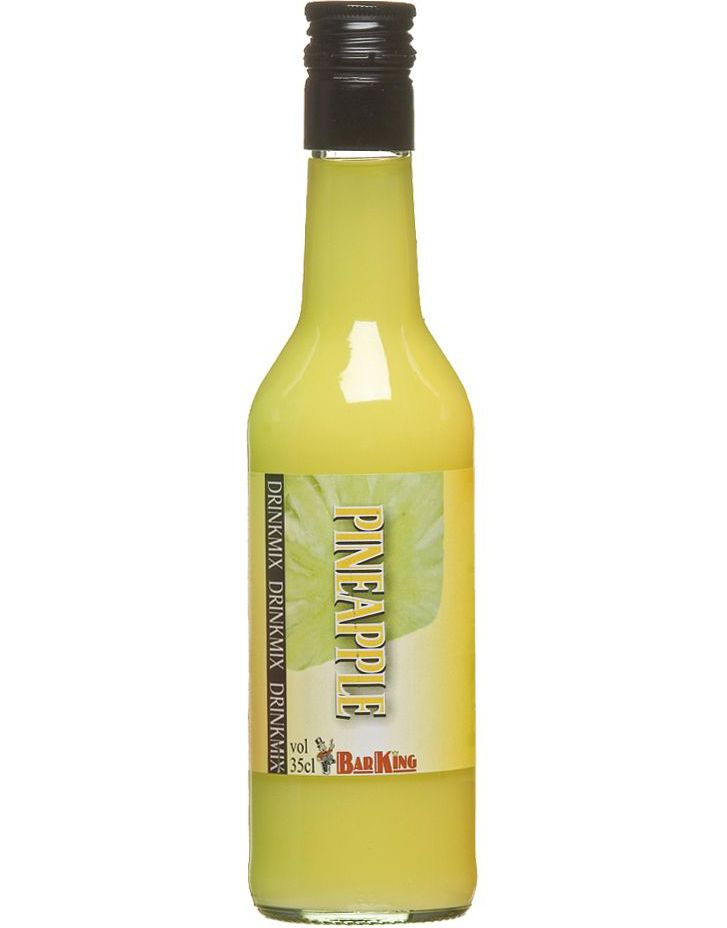 BarKing Pineapple - Ananas Drinkblanding i Glassflaske 35 cl