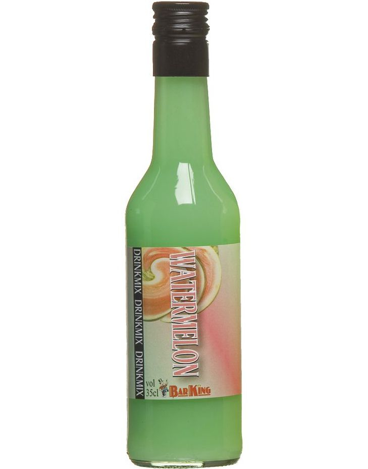 BarKing Watermelon - Drinkblanding med Vannmelonsmak i Glassflaske 35 cl
