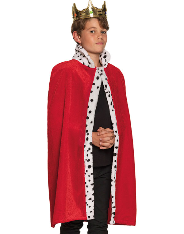 Rød Kongelig Kappe til Barn 80 cm