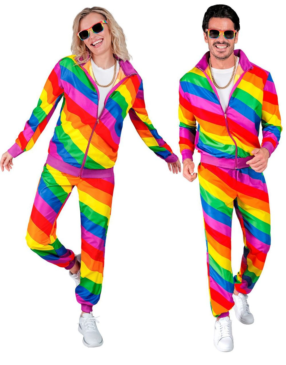 Regnbuefarget Grilldress til Voksen