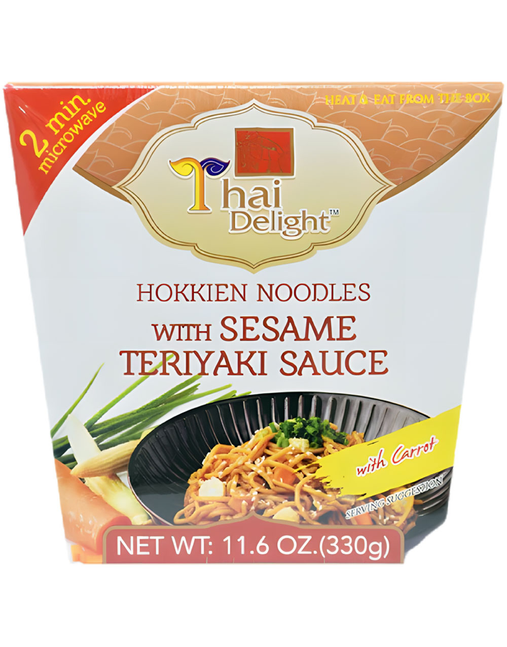 Thai Delight Mikronudler - Hokkien Noodles with Sesame Teriyaki Sauce 330 gram (Thailand)