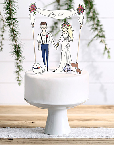 My Love - 4 Delers Kaketopp 23 cm