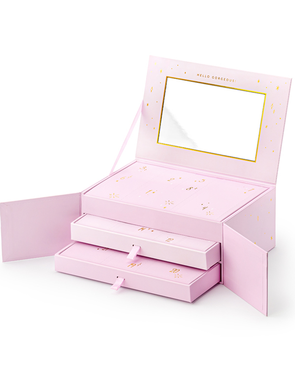 Eksklusiv Smykkeskrin-Formet Julekalender med 24 Gaver