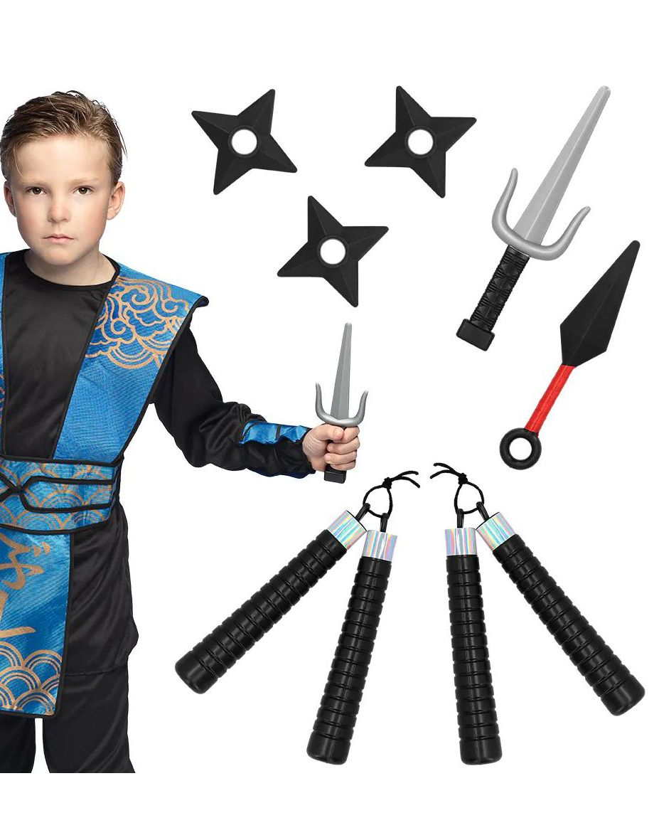Stort Sett med 7 Ninja Leke-Våpen