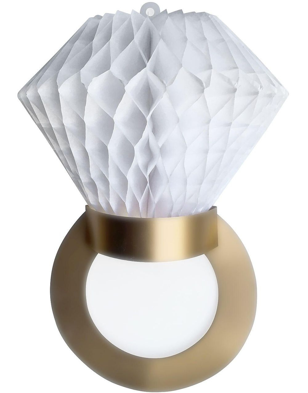3 Stk Diamantringer - Honeycomb Dekorasjon 28 cm