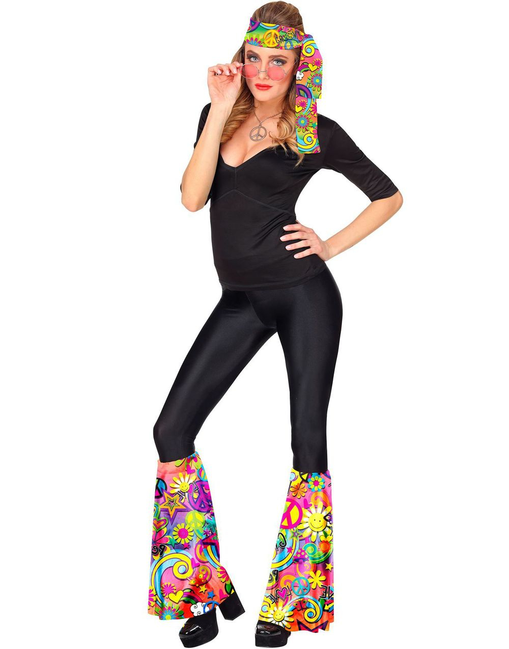 Hodebånd og Leggvarmere - Hippie Peace & Love