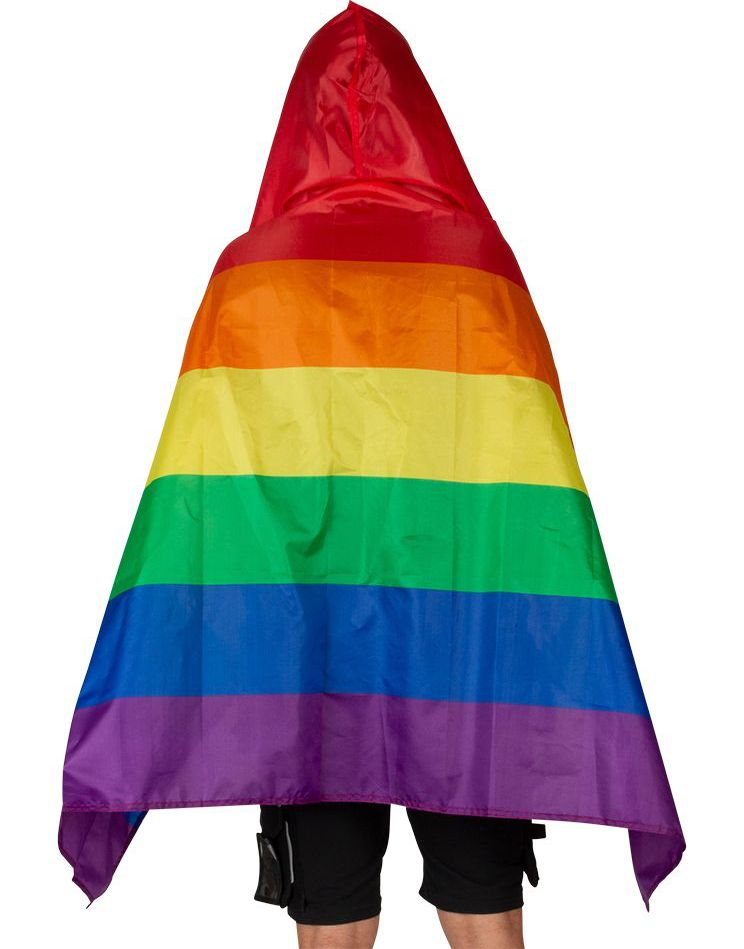 Regnbuefarget/Pride Flaggkappe
