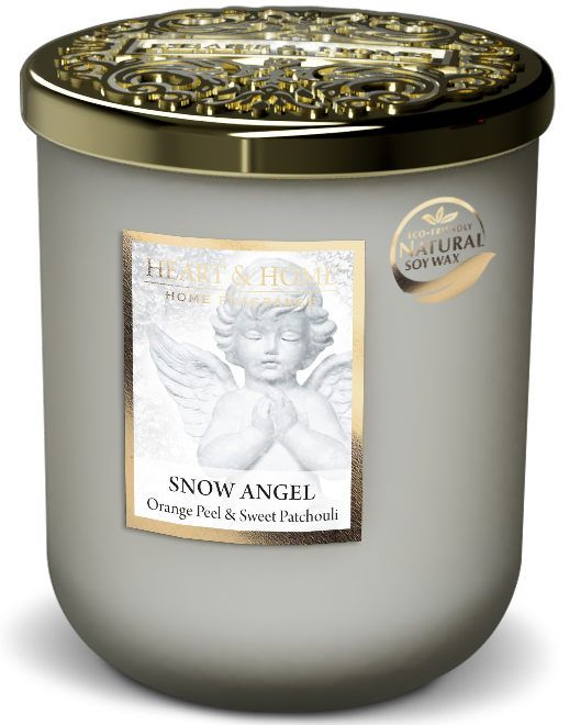 Snow Angel - Stort Duftlys i Glass med Appelsin og Patchouli Duft