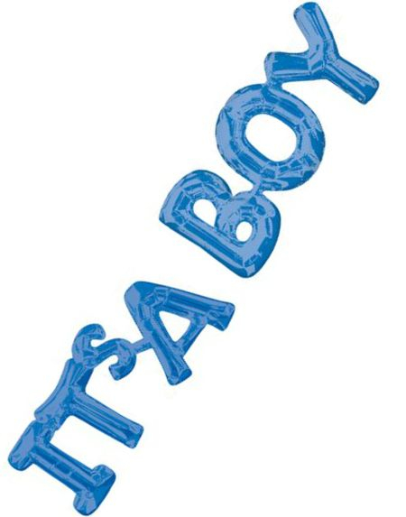 It's a Boy - Blå Ballong-Banner 50x22cm