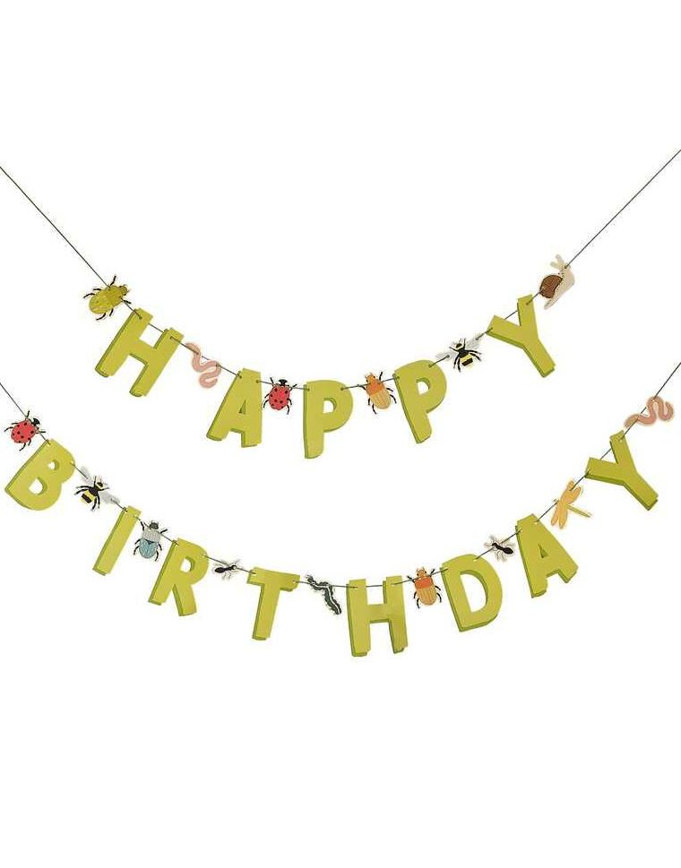 Happy Birthday Girlander Insekter 1.5 meter - Bug Party