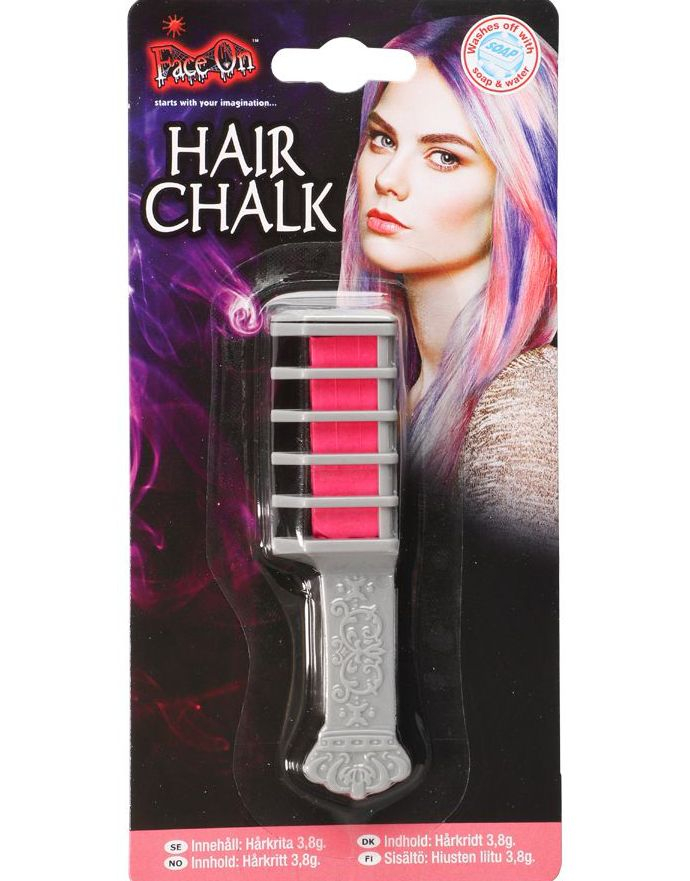 Børste med Hårkritt - Rosa