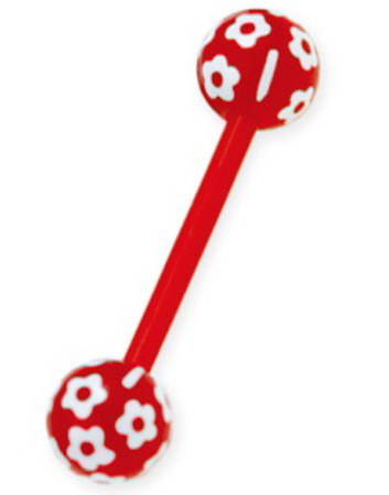 Sweet Flowers Red - Tungepiercing