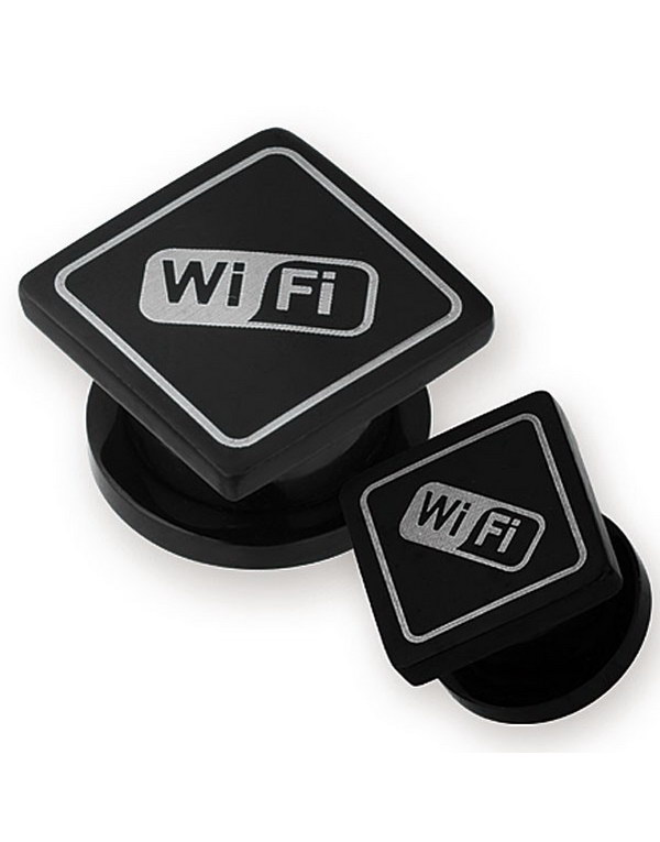 WiFi Svart PVD Plugg