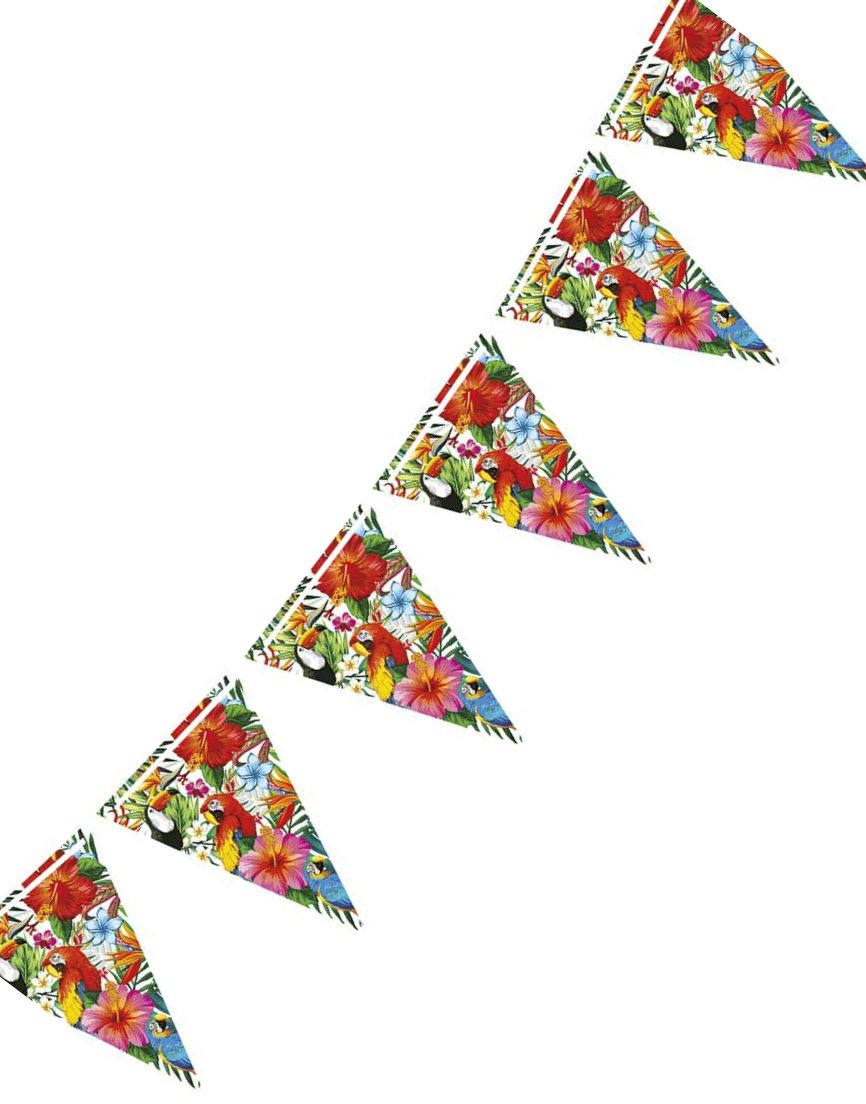 3 Meter Langt Vimpelbanner med Hawaii Motiver