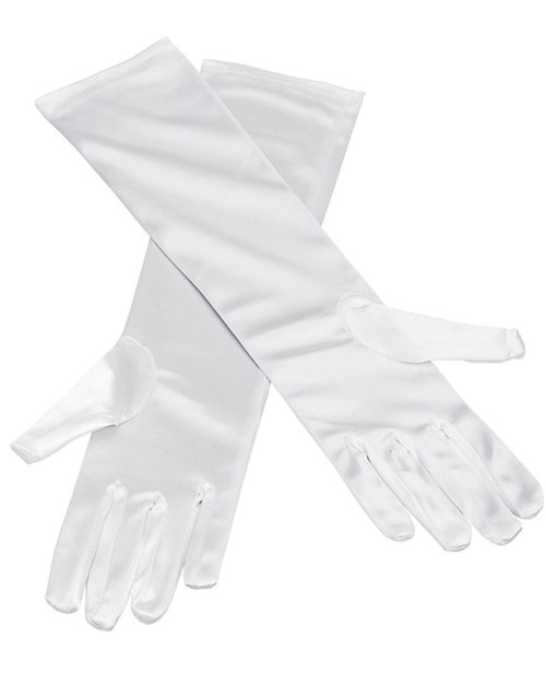 Elegante Hvite Lange Hansker - 38 cm