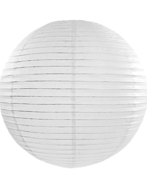 HVIT Papirlanterne / Papirlykt 45 cm