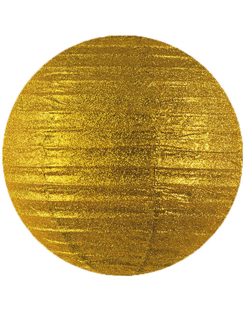 GULLFARGET Papirlanterne / Papirlykt med Glitter 45 cm