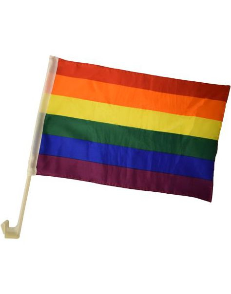 2 stk Pride Bilflagg 30x45 cm